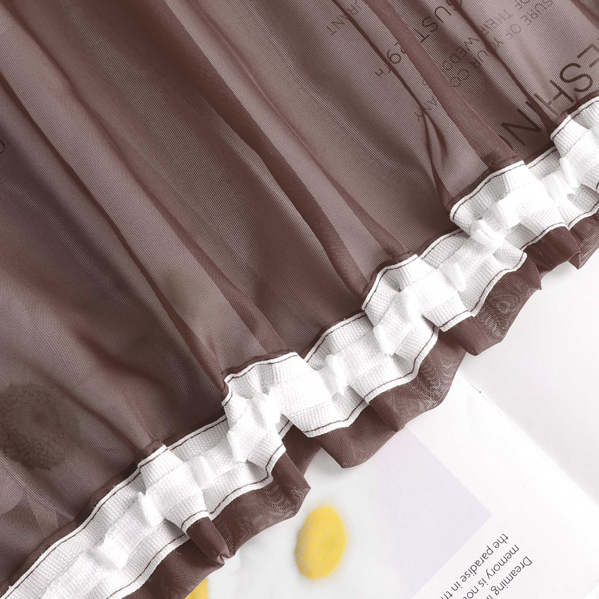 Vorhang aus Polyester unifarbe transparent leichte Schutzfunktion Klassische Vorhänge 1 stück - Joyswahl