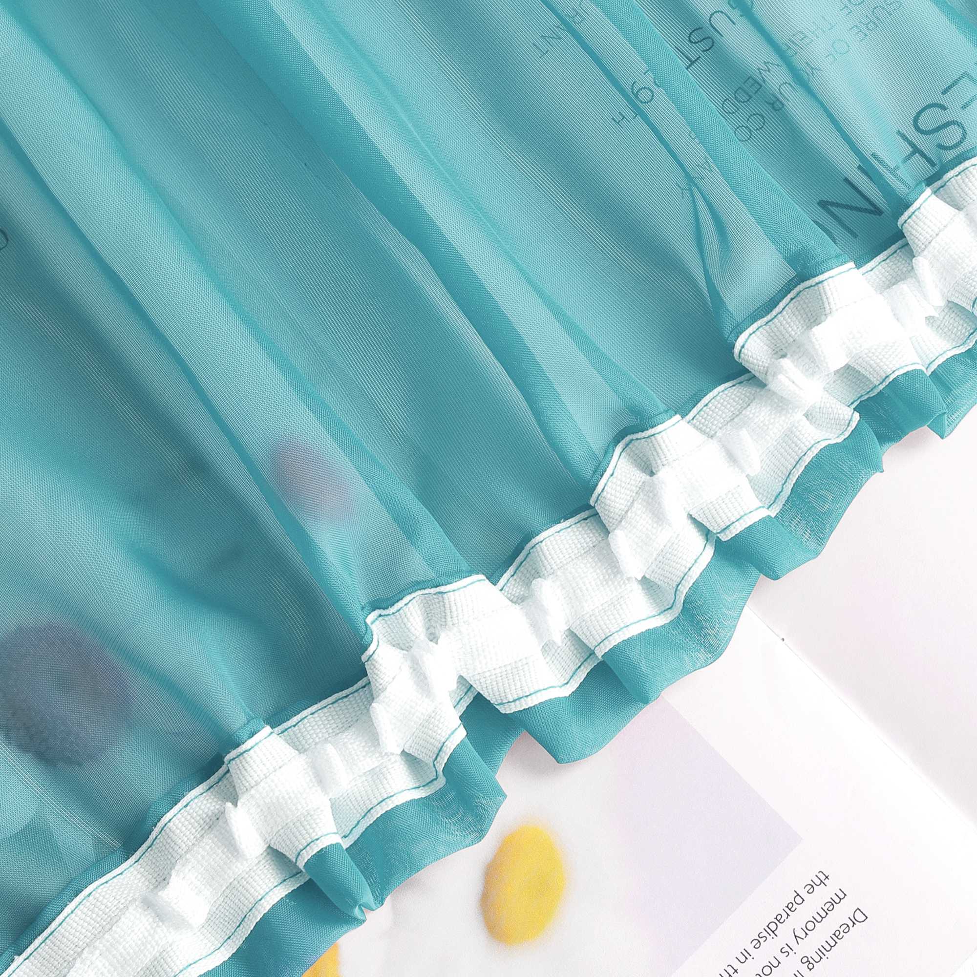 Vorhang aus Polyester unifarbe transparent leichte Schutzfunktion Klassische Vorhänge 1 stück - Joyswahl