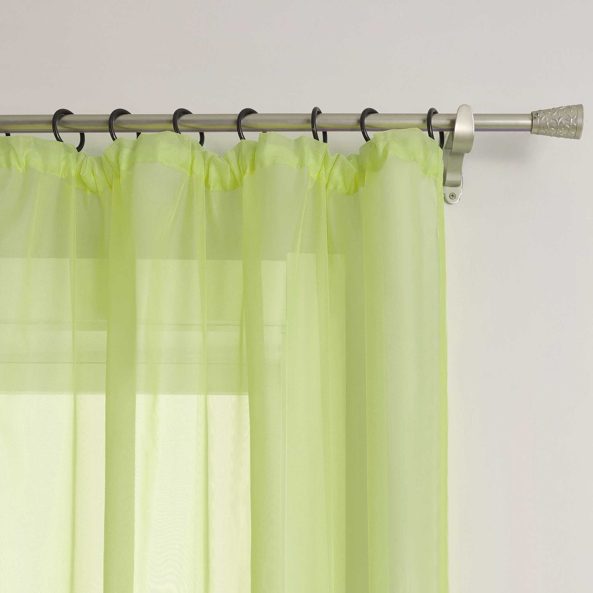 Vorhang aus Polyester unifarbe transparent leichte Schutzfunktion Klassische Vorhänge 1 stück - Joyswahl